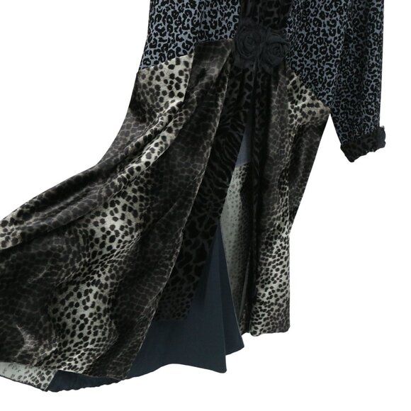 NWT Lee Andersen *Flaw De'Andre Coat Raised Velvet Mixed Media Duster Jacket XL - Picture 5 of 11